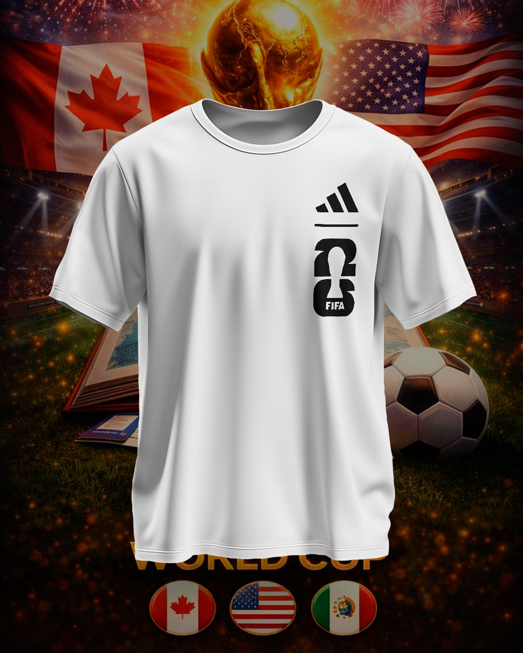 PACK Dtf UV World Cup 2026 PNG Paquete Clipart, Mascotas Mundial, Mexico, Canada, Estados Unidos, Pelota, copa del mundo
