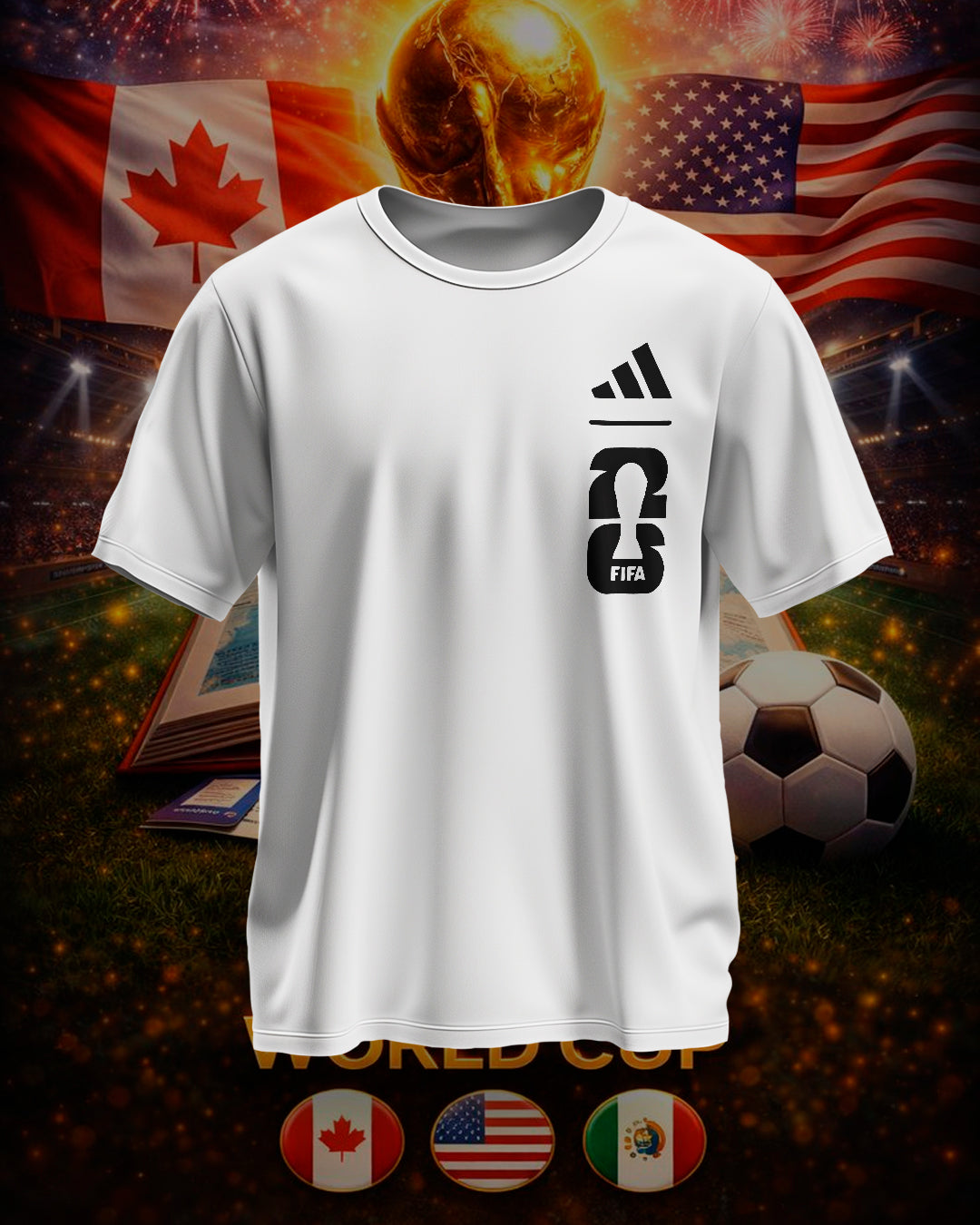 PACK Dtf UV World Cup 2026 PNG Paquete Clipart, Mascotas Mundial, Mexico, Canada, Estados Unidos, Pelota, copa del mundo