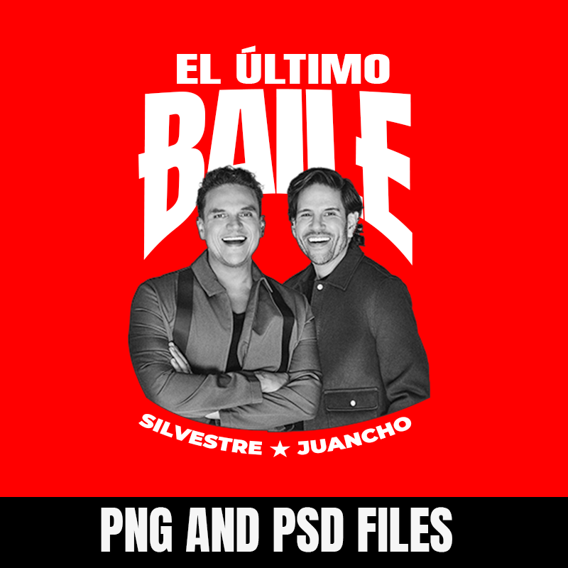 El Último Baile Silvestre y Juancho PNG PSD Digital Files