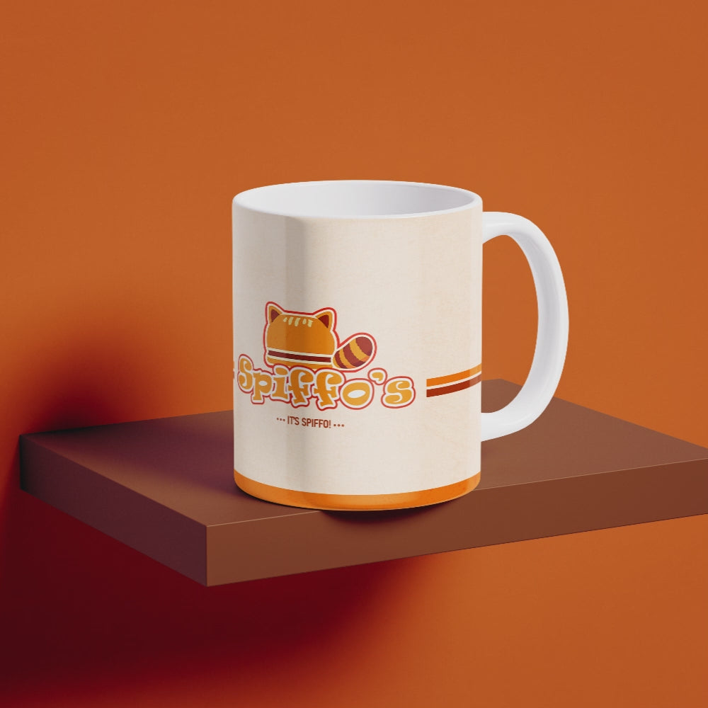 Spiffo Mug Inspired Coffee Cup, Project Zomboid Style Mug, Cute Gamer Ceramic Mug, Funny Raccoon Coffee Cup Gift